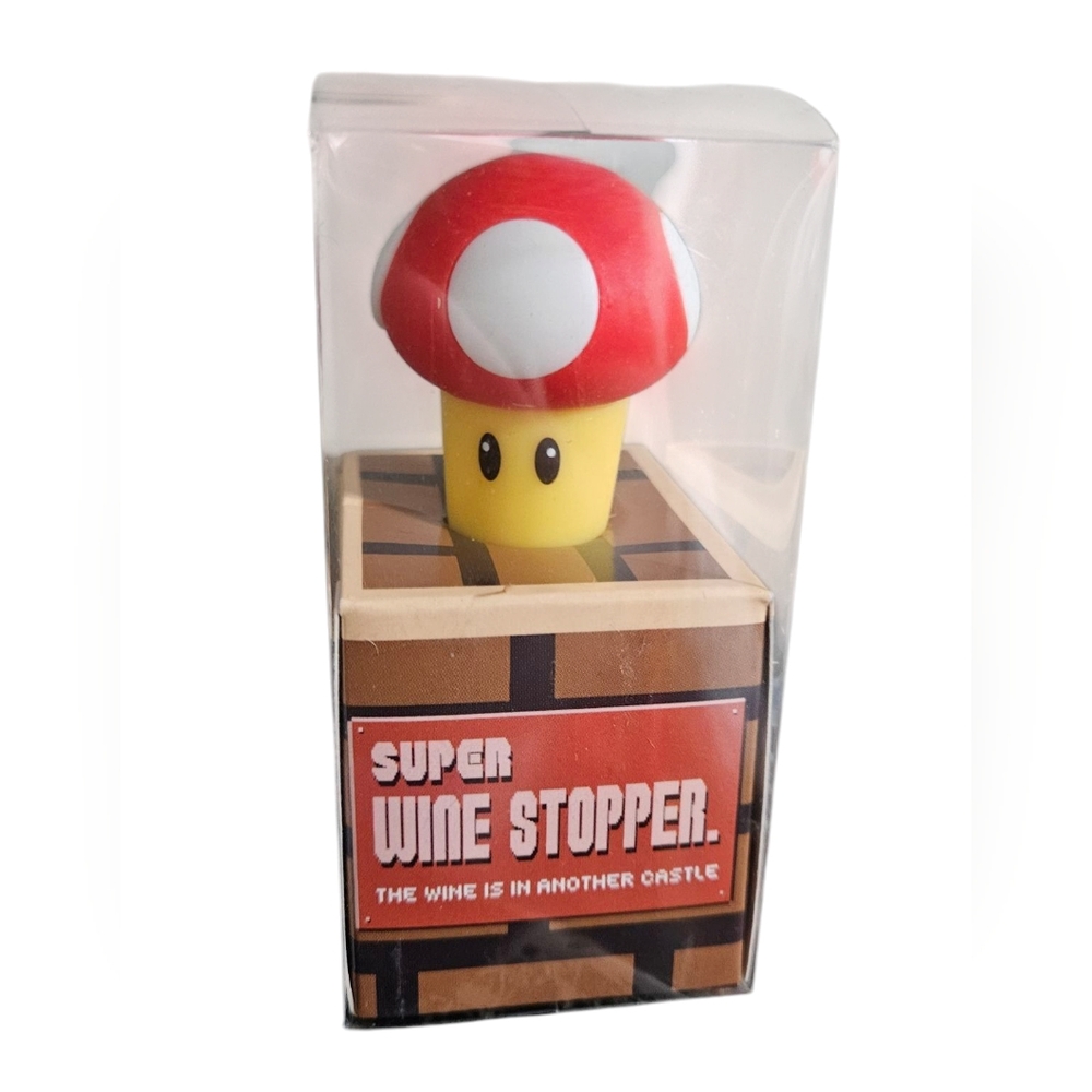 Nerd Block Exclusive Super Wine Stopper Toadstool Mushroom